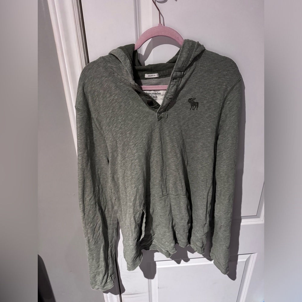 Abercrombie & Fitch Long Sleeve Muscle Hoodie